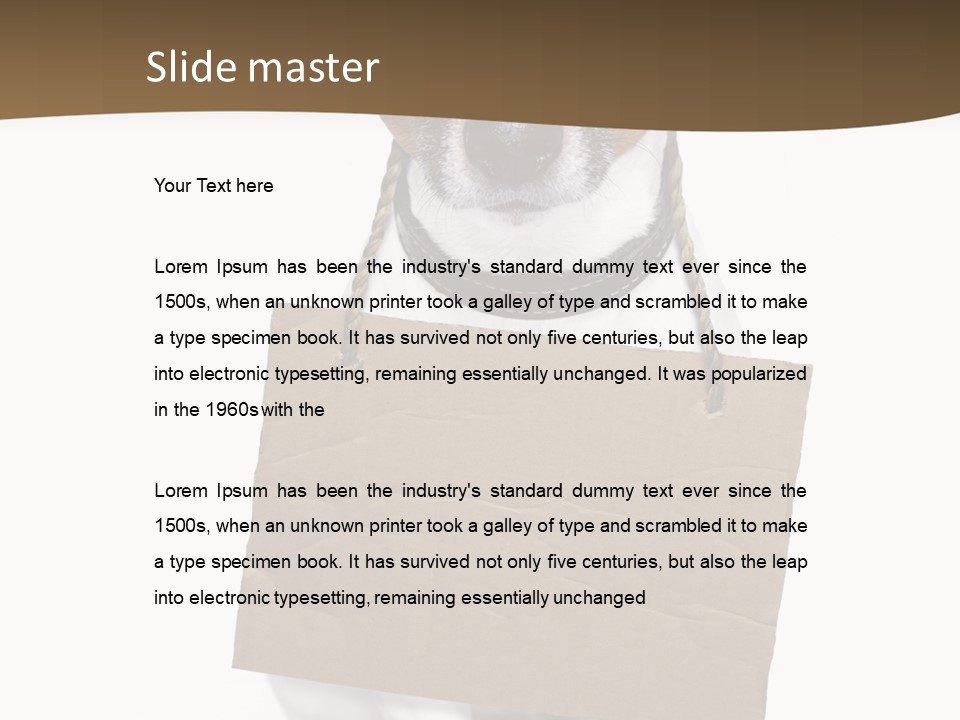 Brown Background Animal PowerPoint Template