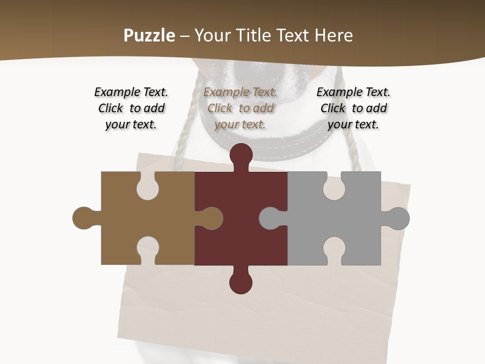 Brown Background Animal PowerPoint Template