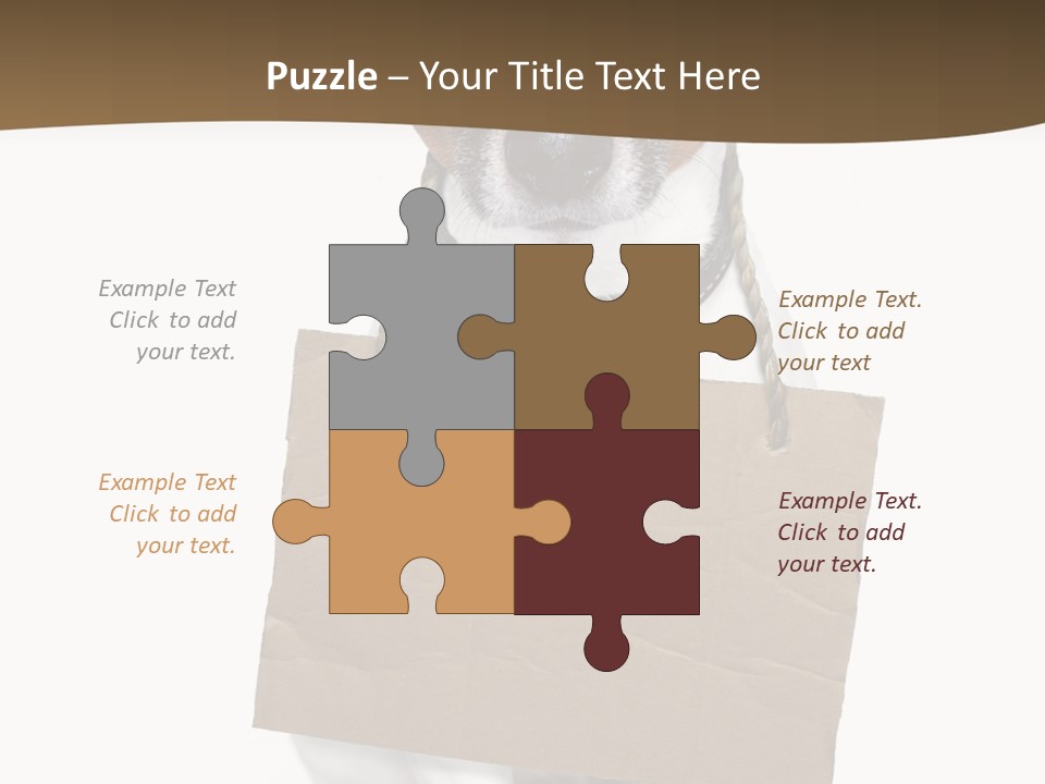 Brown Background Animal PowerPoint Template