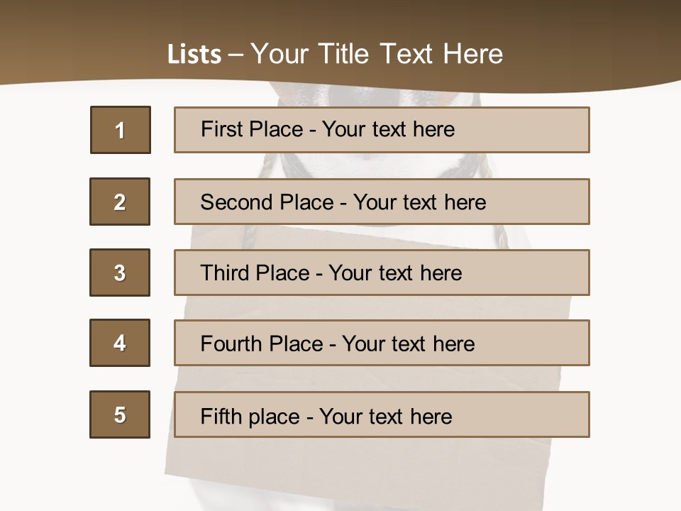 Brown Background Animal PowerPoint Template