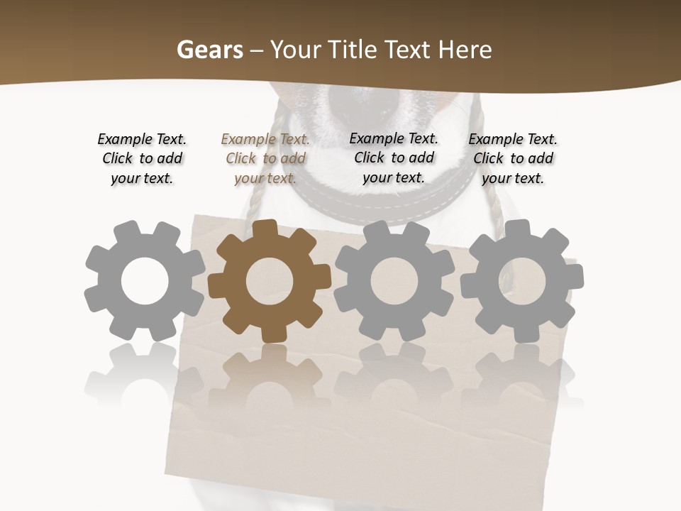 Brown Background Animal PowerPoint Template