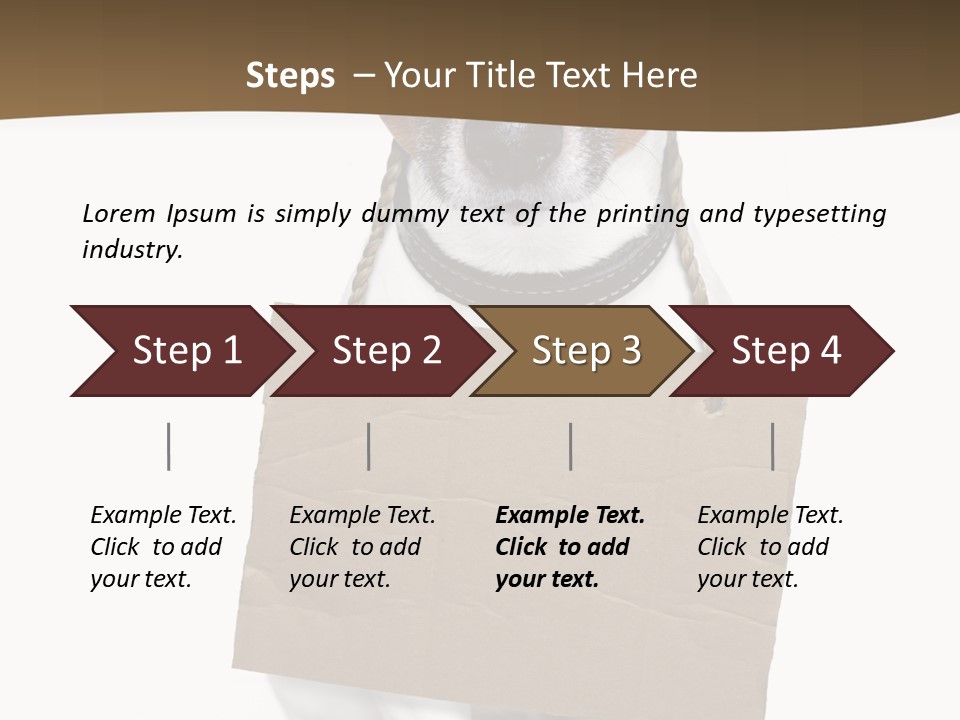 Brown Background Animal PowerPoint Template