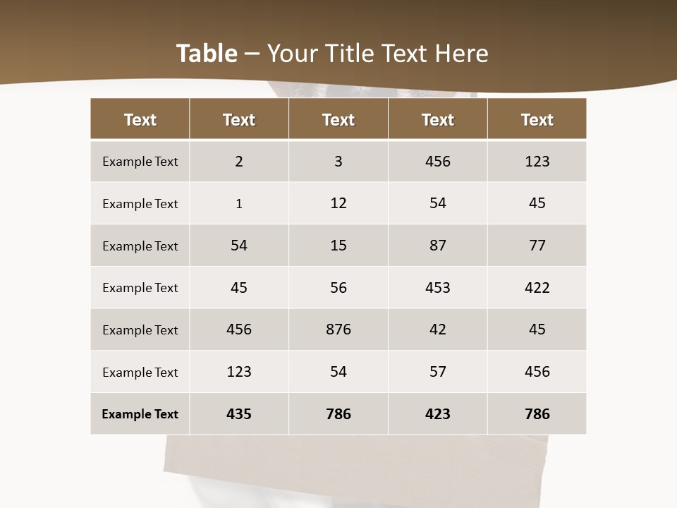 Brown Background Animal PowerPoint Template