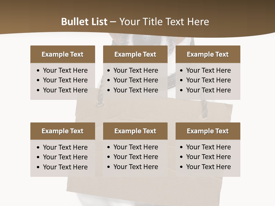 Brown Background Animal PowerPoint Template