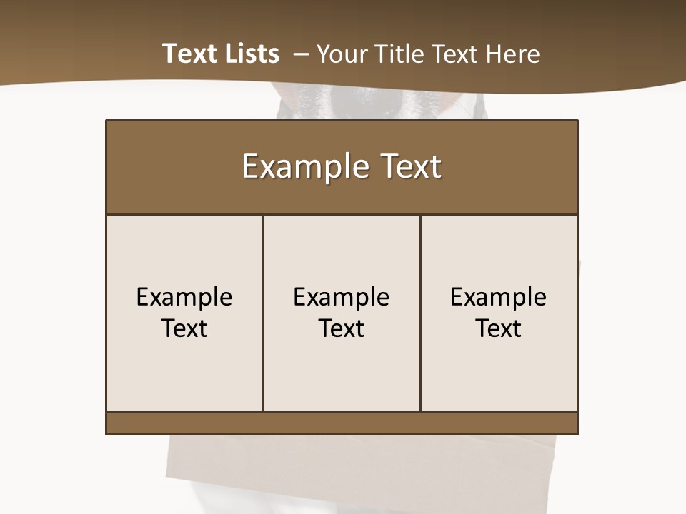 Brown Background Animal PowerPoint Template