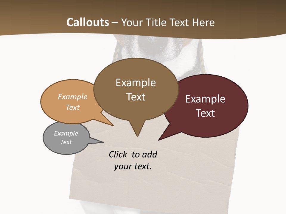 Brown Background Animal PowerPoint Template