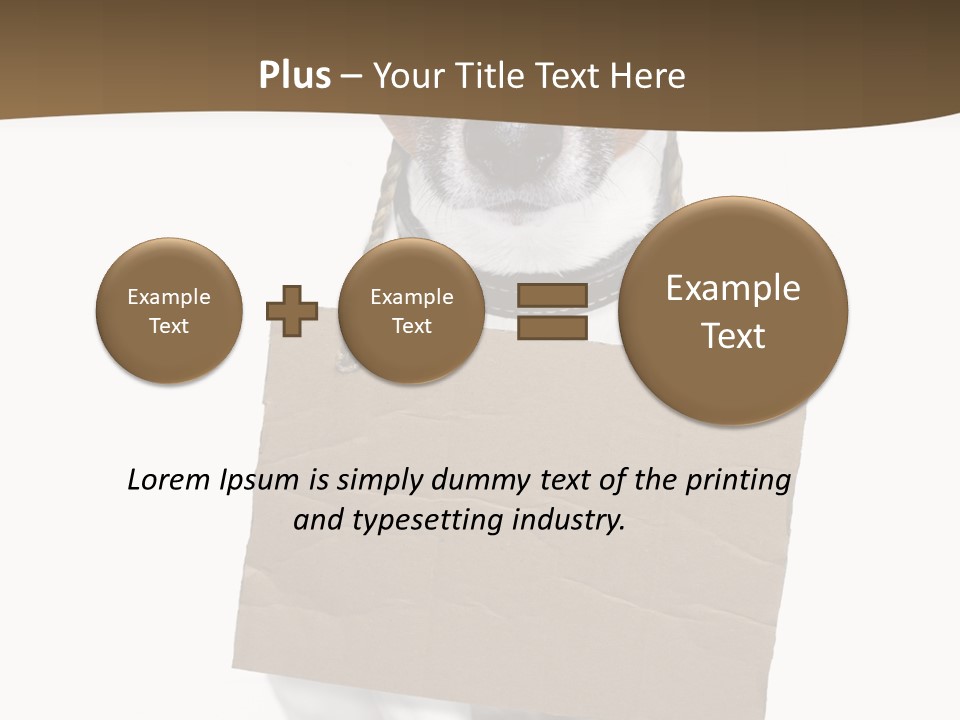 Brown Background Animal PowerPoint Template