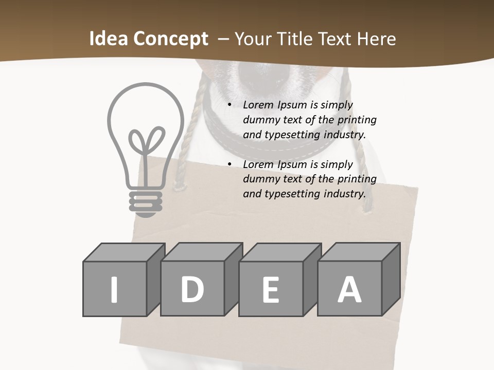 Brown Background Animal PowerPoint Template