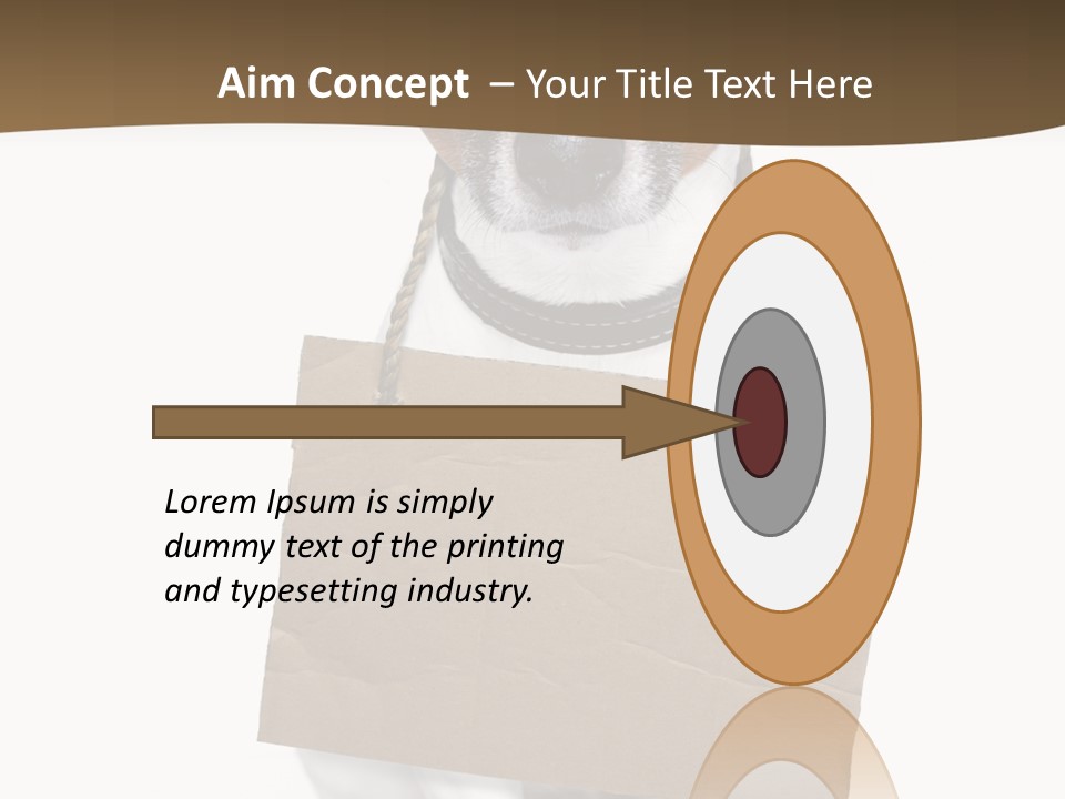 Brown Background Animal PowerPoint Template