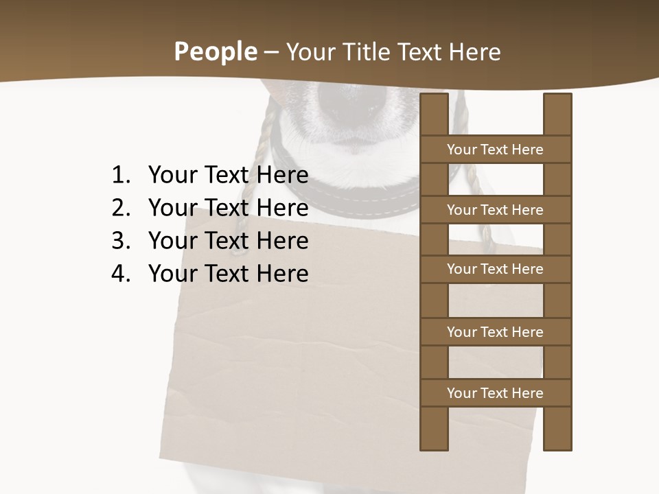 Brown Background Animal PowerPoint Template