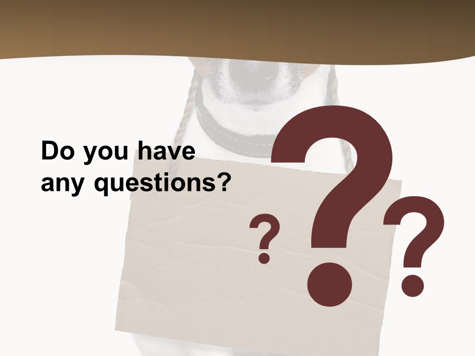 Brown Background Animal PowerPoint Template