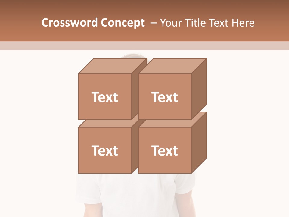 Sweet Caucasian Shout PowerPoint Template