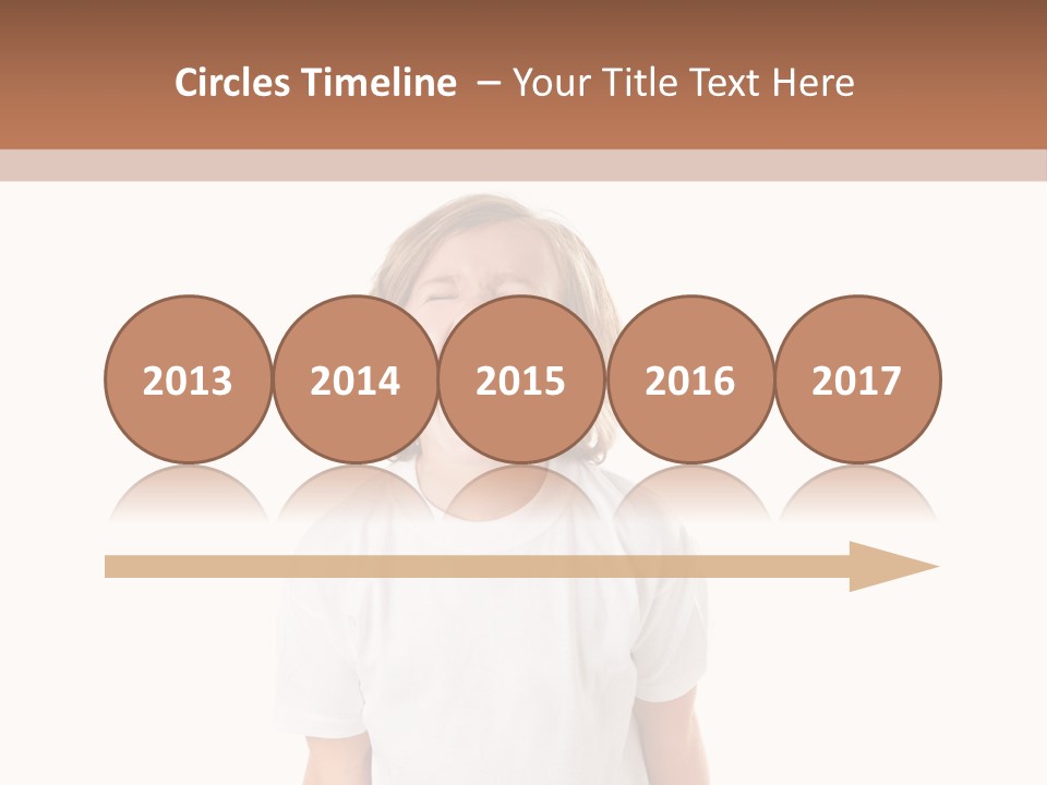 Sweet Caucasian Shout PowerPoint Template