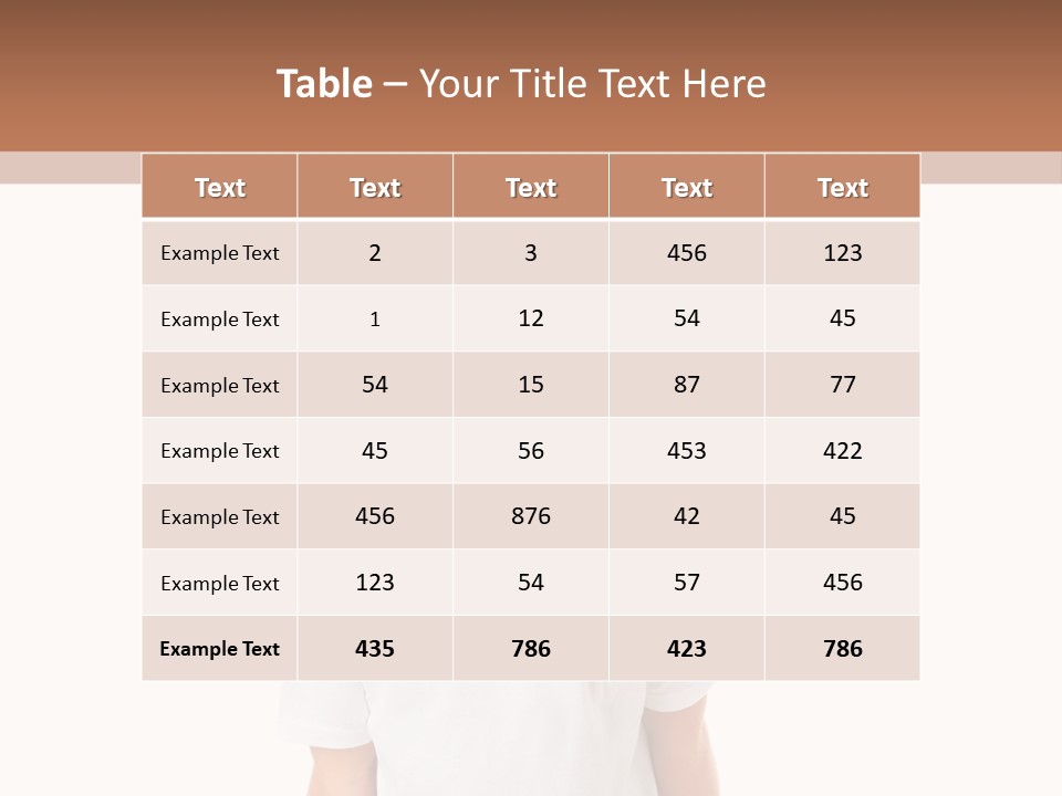 Sweet Caucasian Shout PowerPoint Template