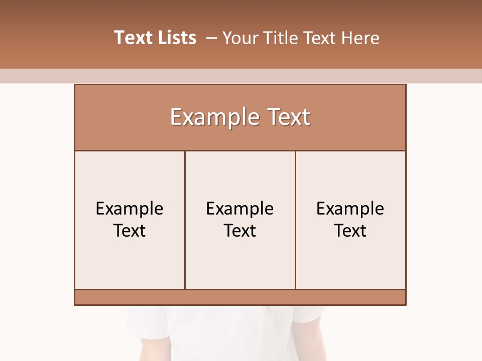 Sweet Caucasian Shout PowerPoint Template