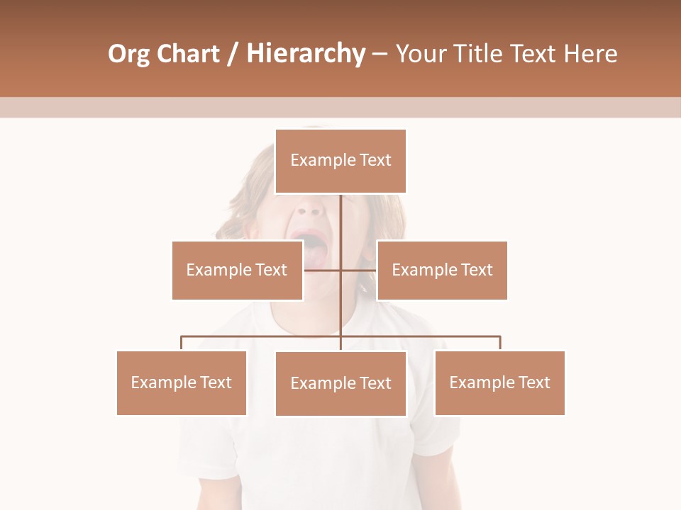 Sweet Caucasian Shout PowerPoint Template