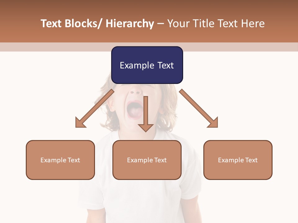 Sweet Caucasian Shout PowerPoint Template