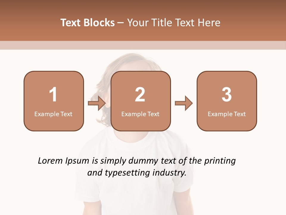 Sweet Caucasian Shout PowerPoint Template