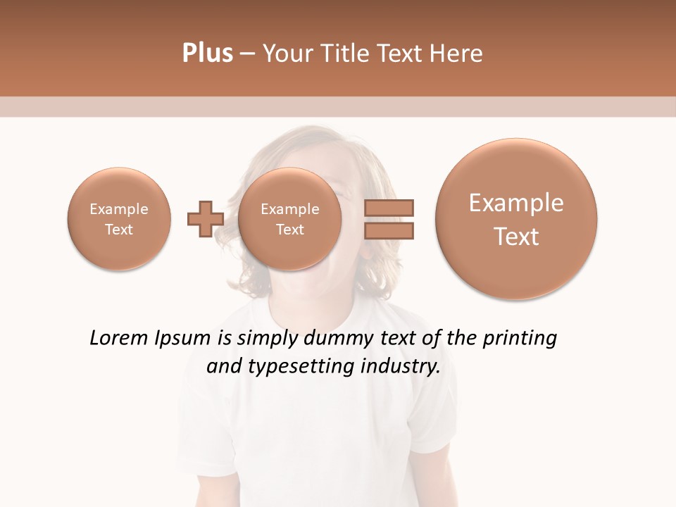 Sweet Caucasian Shout PowerPoint Template