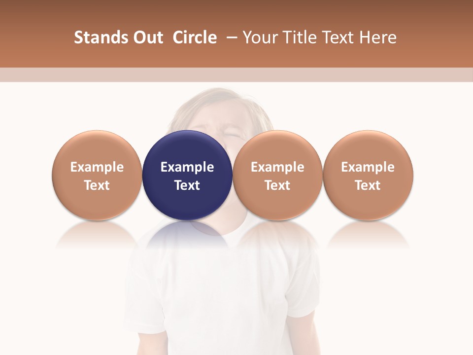 Sweet Caucasian Shout PowerPoint Template