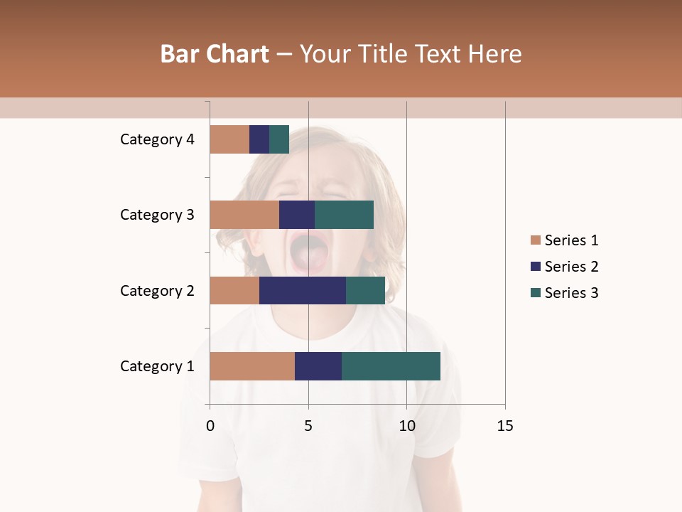 Sweet Caucasian Shout PowerPoint Template