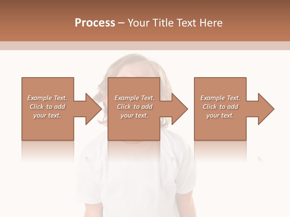 Sweet Caucasian Shout PowerPoint Template