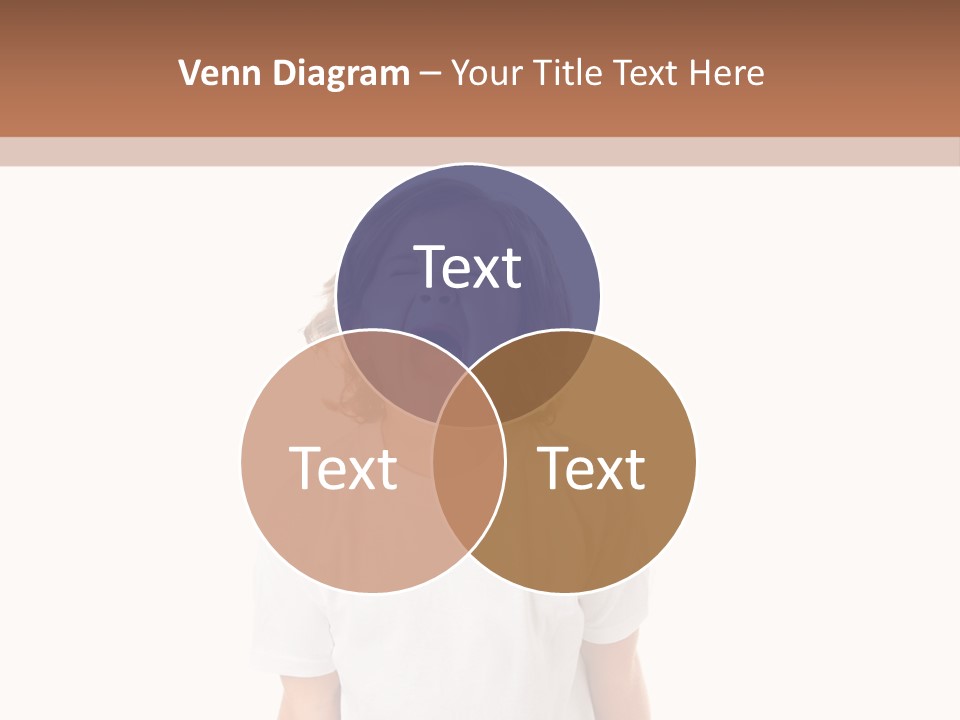 Sweet Caucasian Shout PowerPoint Template