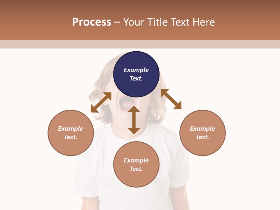 Sweet Caucasian Shout PowerPoint Template