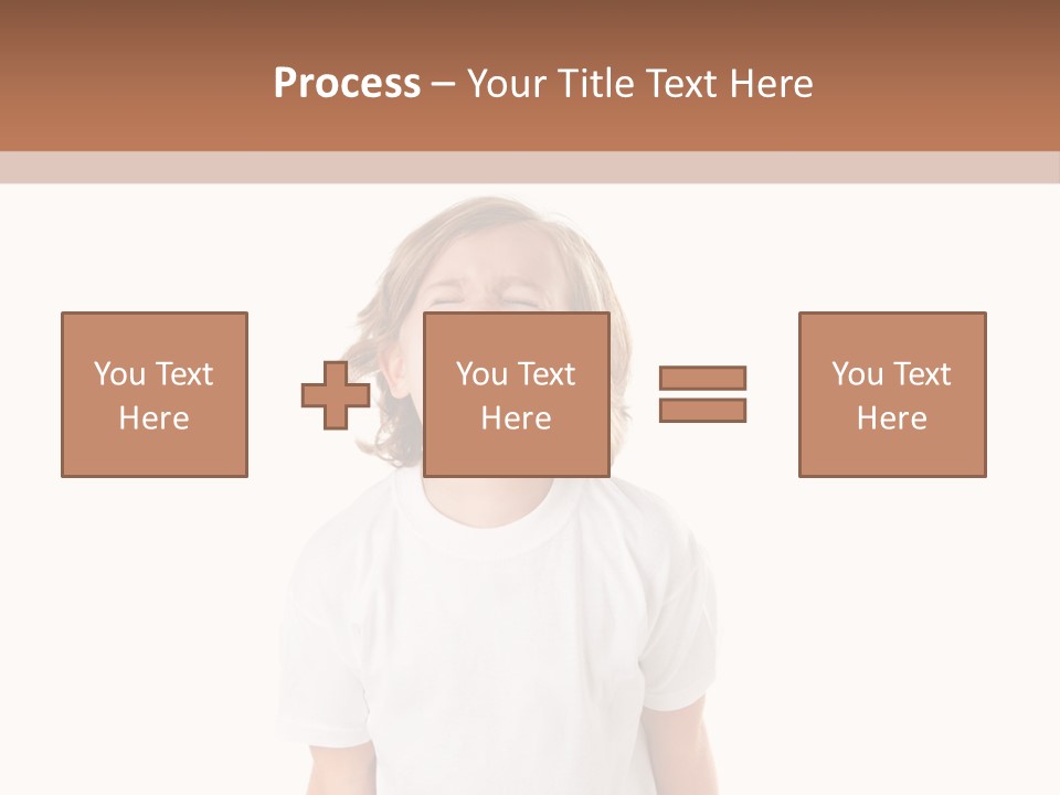 Sweet Caucasian Shout PowerPoint Template