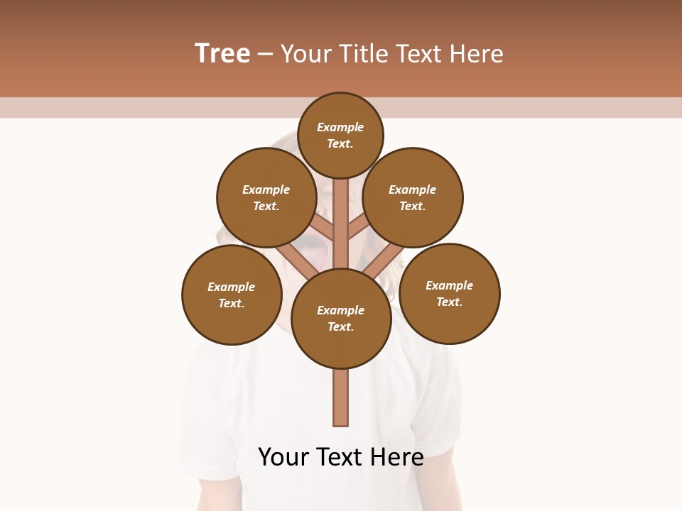 Sweet Caucasian Shout PowerPoint Template