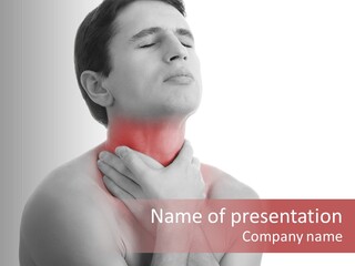 Flu Medicine Male PowerPoint Template