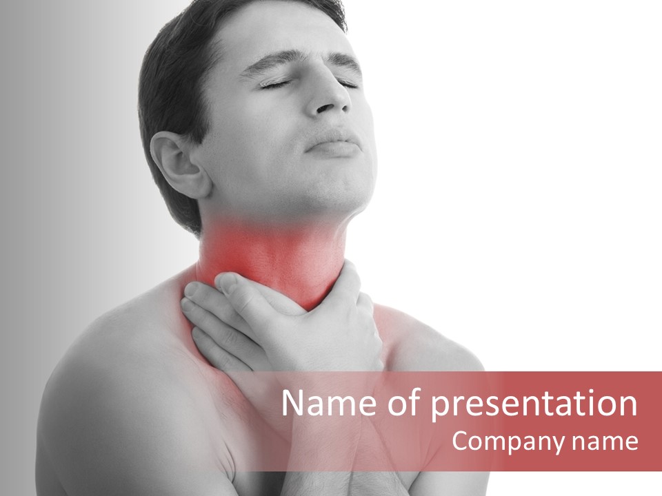 Flu Medicine Male PowerPoint Template