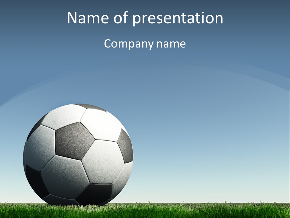 Blue Field Sport PowerPoint Template