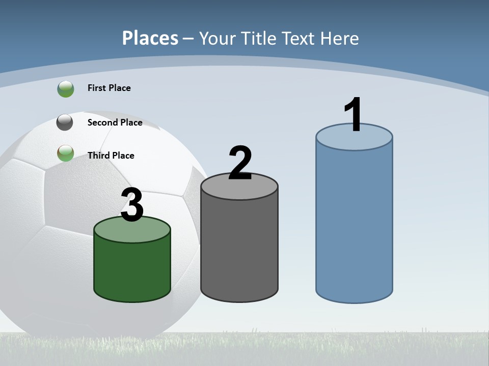 Blue Field Sport PowerPoint Template
