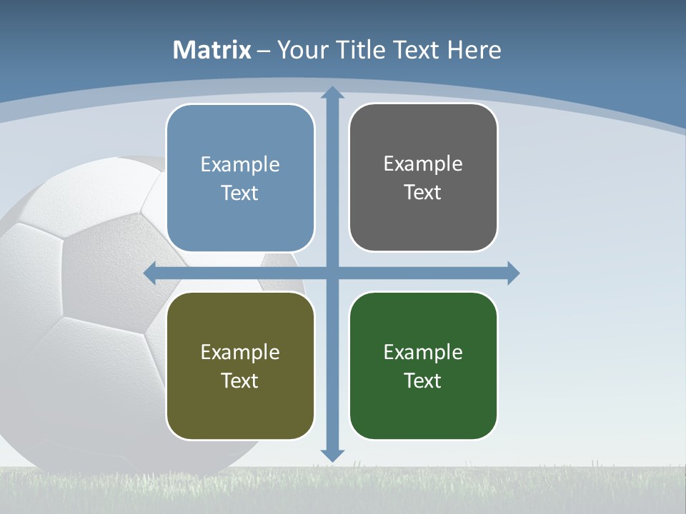 Blue Field Sport PowerPoint Template