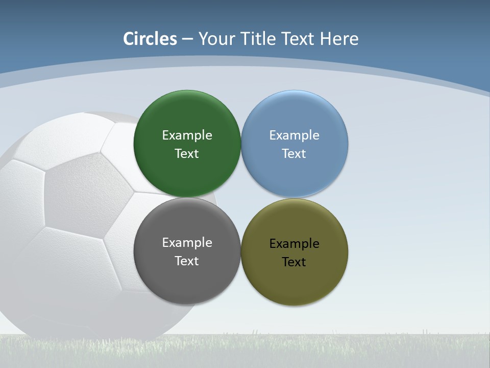 Blue Field Sport PowerPoint Template