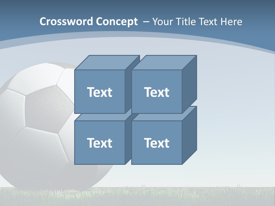 Blue Field Sport PowerPoint Template