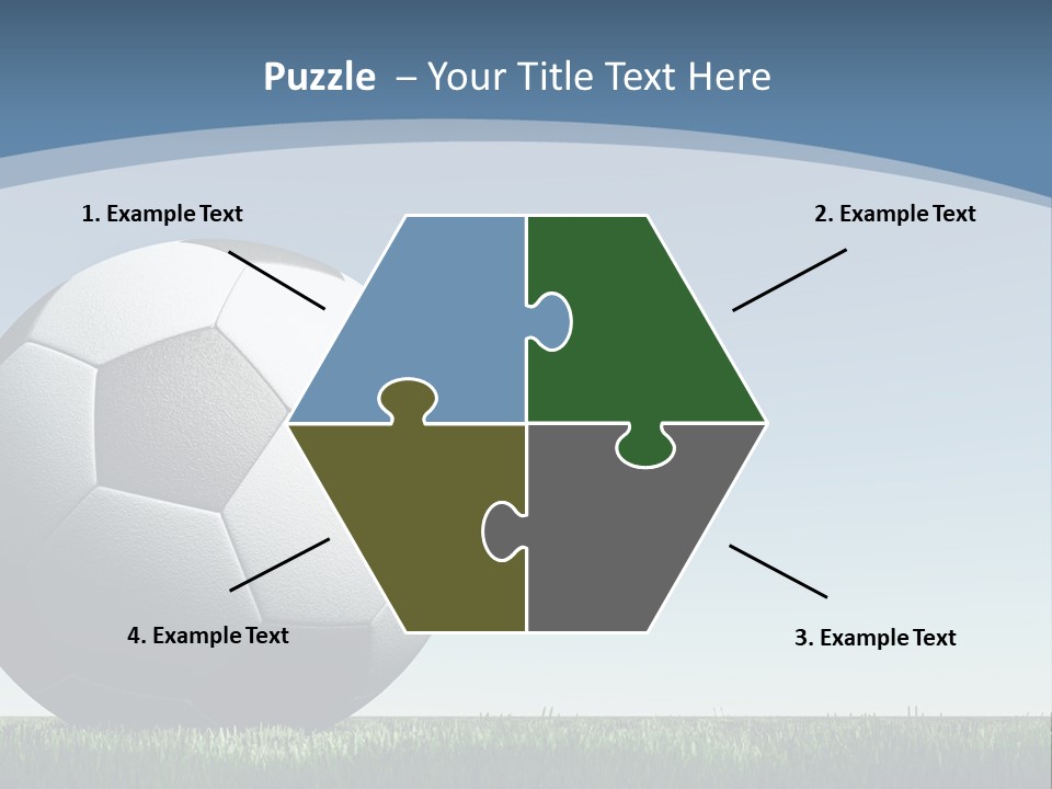 Blue Field Sport PowerPoint Template