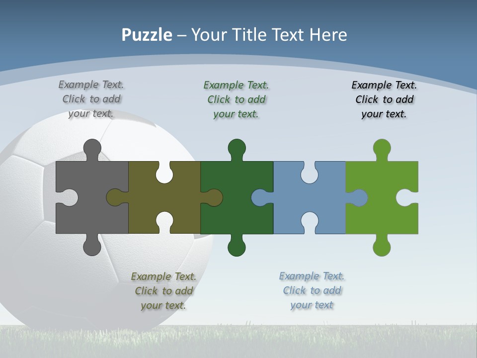 Blue Field Sport PowerPoint Template