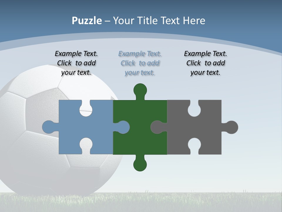 Blue Field Sport PowerPoint Template