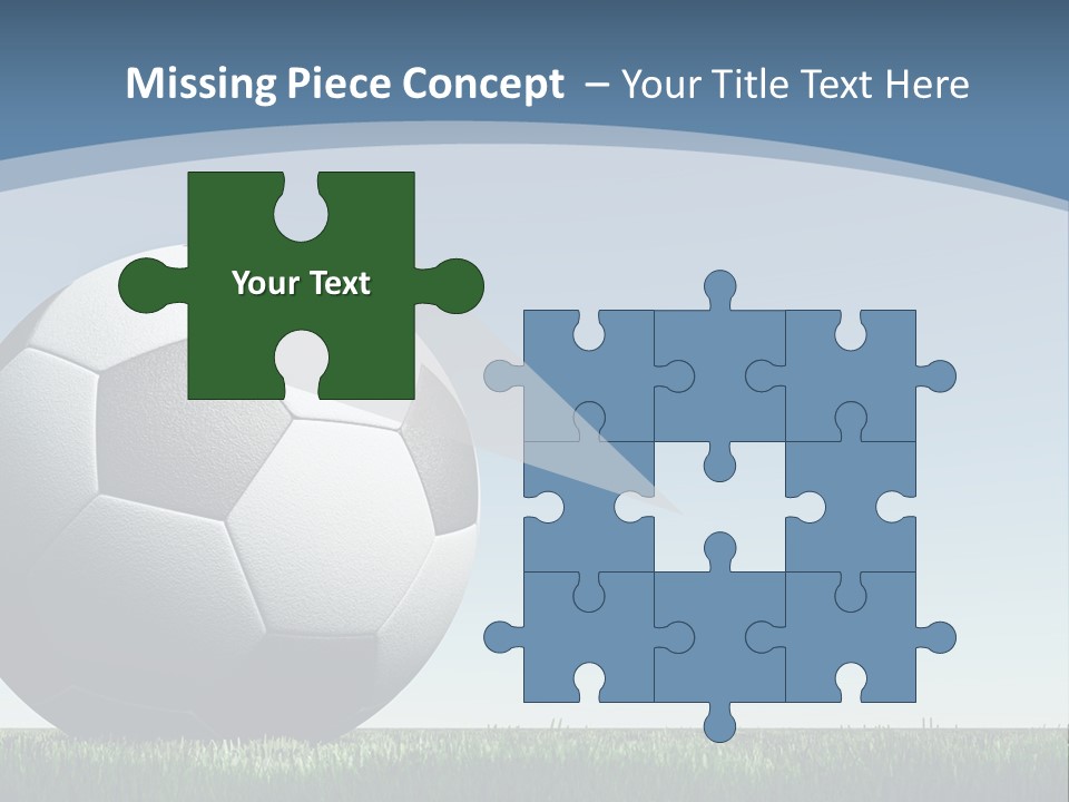 Blue Field Sport PowerPoint Template