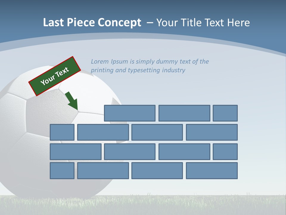 Blue Field Sport PowerPoint Template