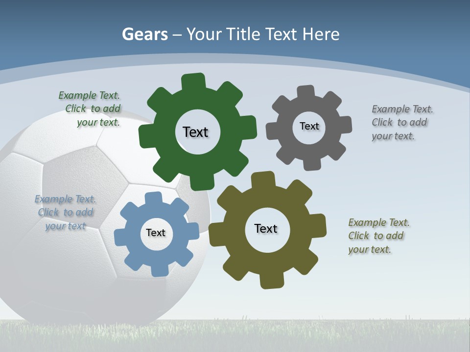 Blue Field Sport PowerPoint Template