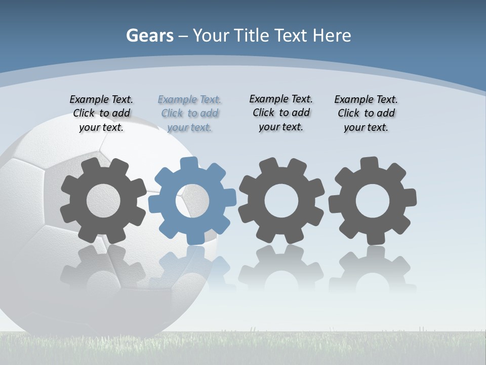 Blue Field Sport PowerPoint Template