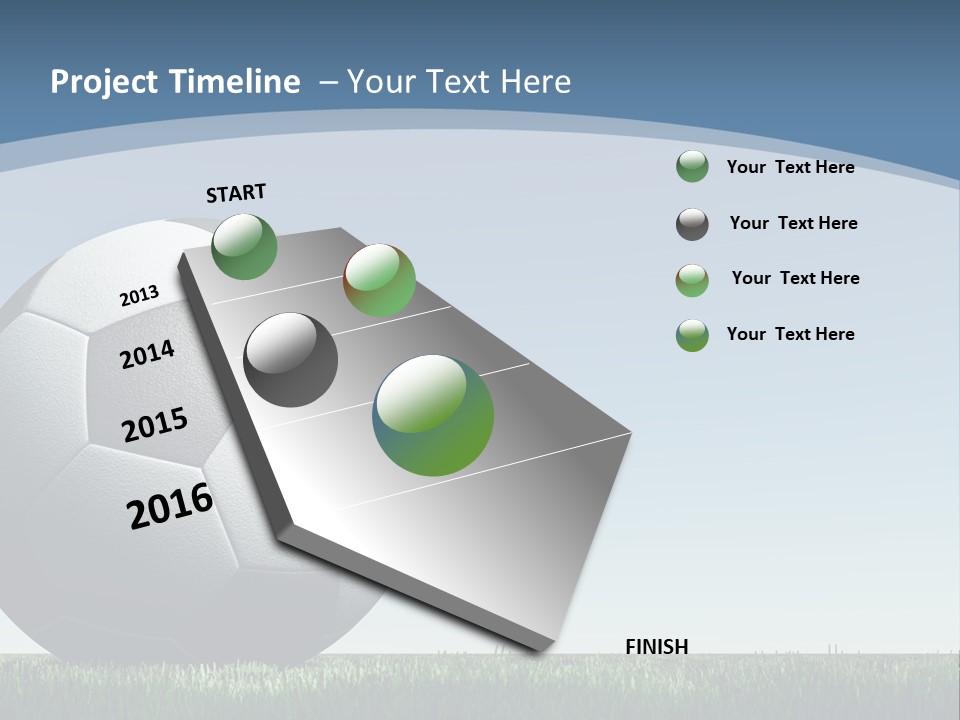 Blue Field Sport PowerPoint Template