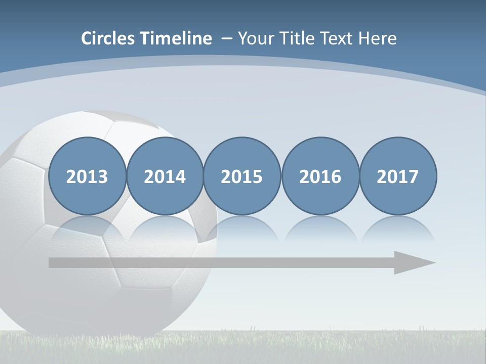 Blue Field Sport PowerPoint Template