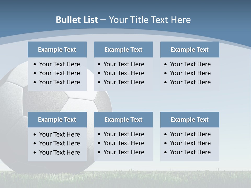 Blue Field Sport PowerPoint Template