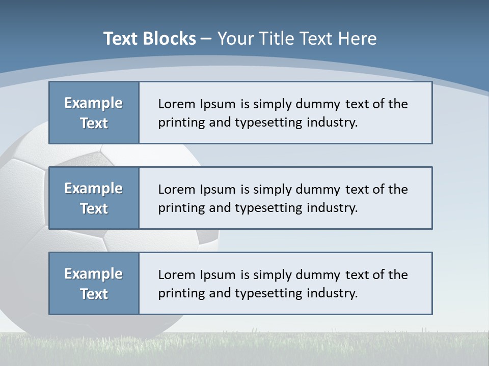 Blue Field Sport PowerPoint Template