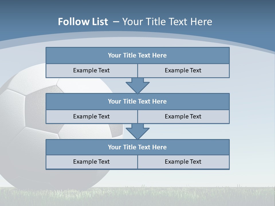 Blue Field Sport PowerPoint Template