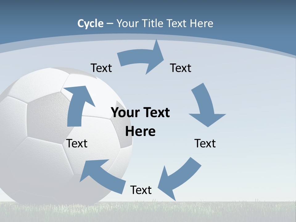 Blue Field Sport PowerPoint Template